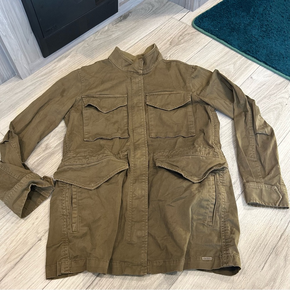 Lucky Brand Olive Military Field Jacket